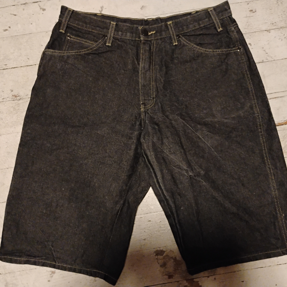 Dickies Black Jean Shorts Relaxed Fit